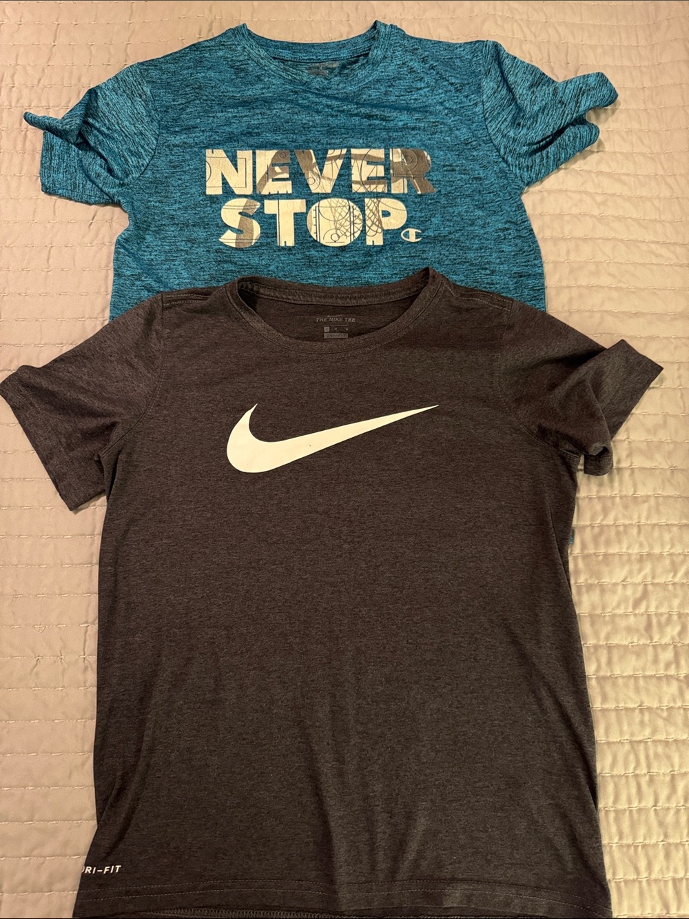 Nike and Champions Short Sleeve Tee Shirts QTY2